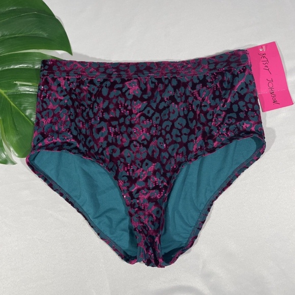 NWT Betsey Johnson [ Small‎ ] Leopard Wild Instincts Bikini Bottoms - Picture 3 of 12